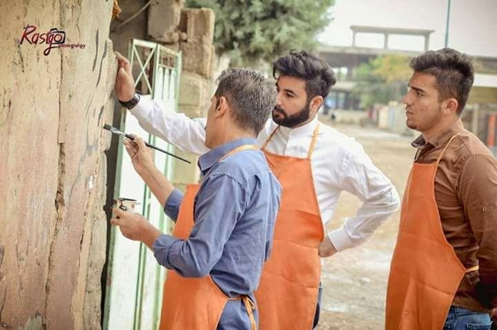 دیوارهایی که مجاهدت سربازان ایرانی در حلبچه  را شهادت می‌دهند