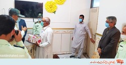 دیدار با خانواده معزز شهدا و ایثارگران نیروی انتظامی شهرستان سراوان